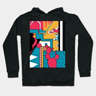 Retro Desert Cartoon Hoodie